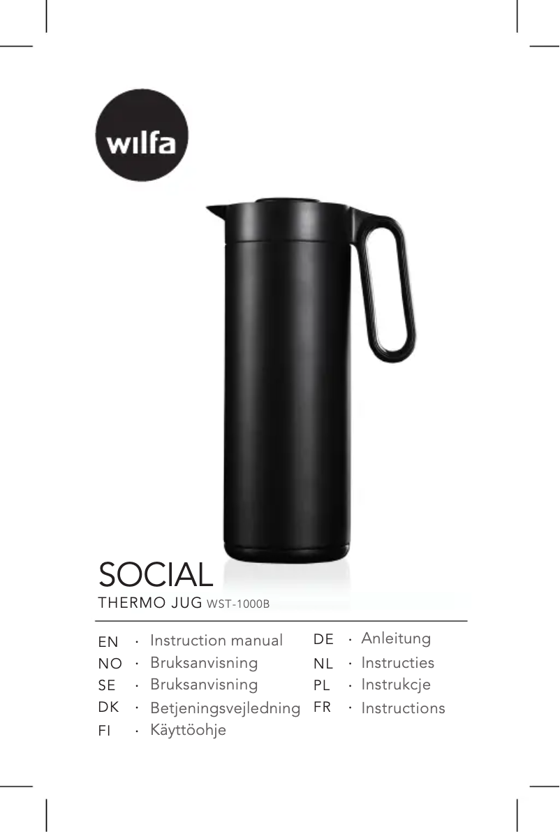 Image de la première page du manuel de l'appareil Social WST-1000B