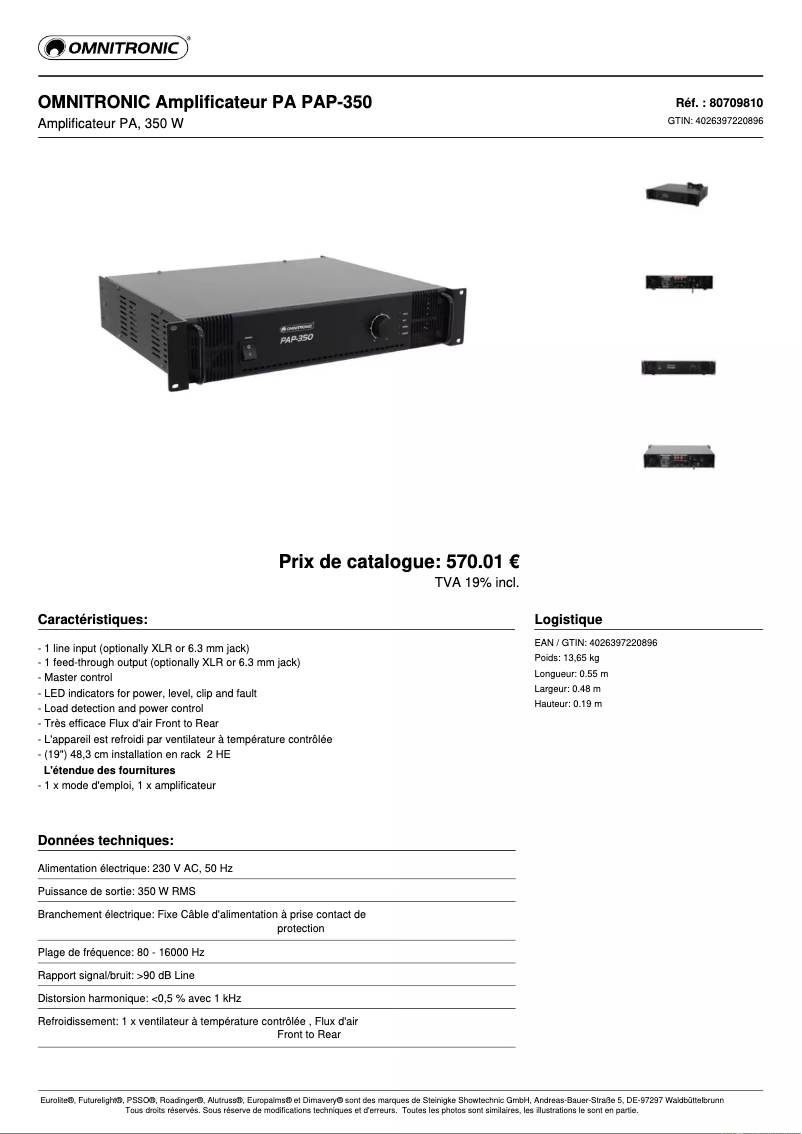 Image de la première page du manuel de l'appareil PAP-350