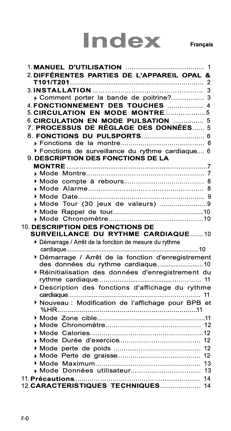 Page 1 de la notice Manuel utilisateur Echowell EliteT-101