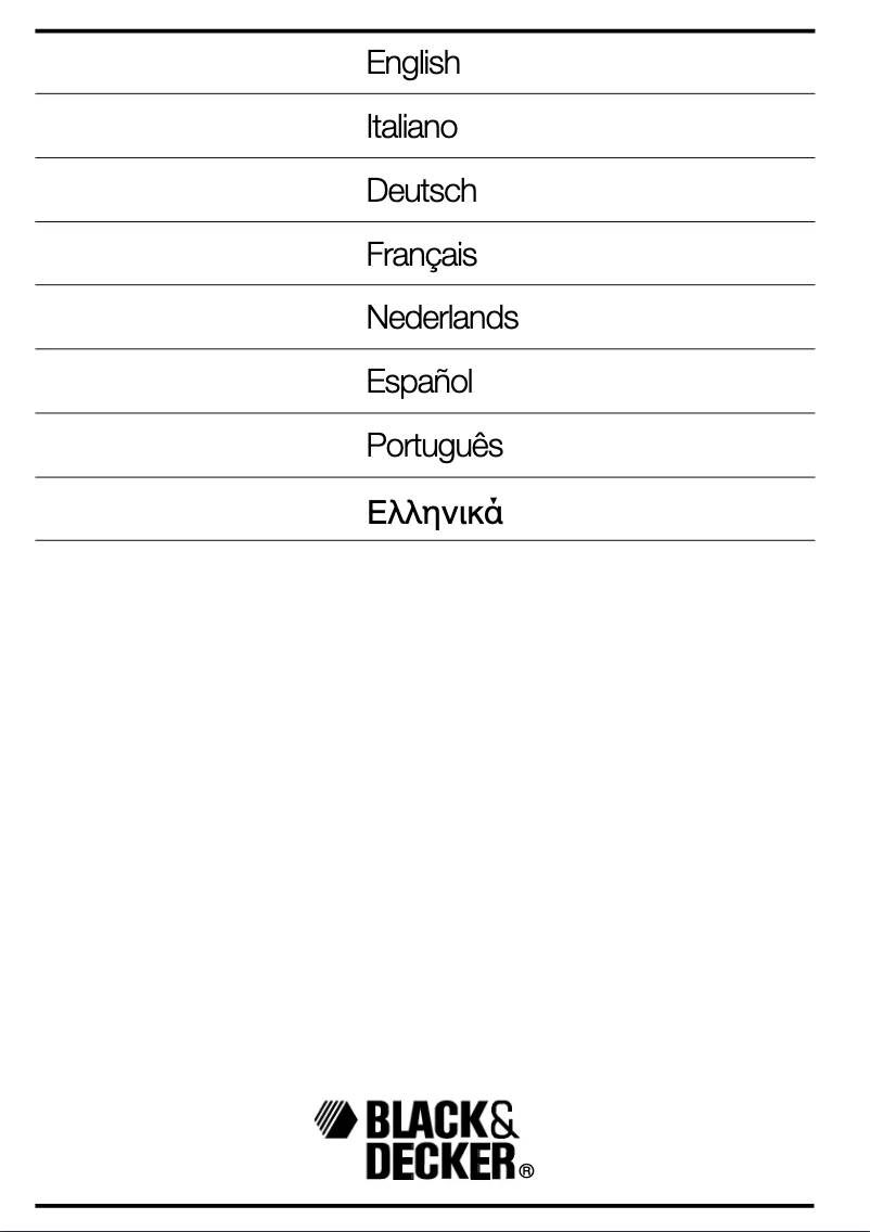 Page n°1 - Manuel utilisateur Black & Decker GR230 Type 1