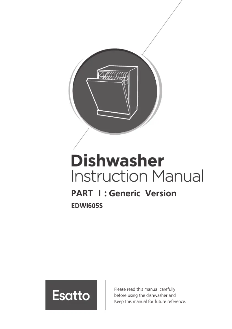 Page 1 de la notice Manuel utilisateur Esatto EDWI605S