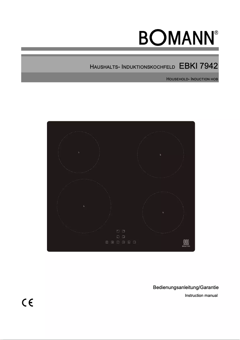 Page 1 de la notice Manuel utilisateur Bomann EBKI 7942