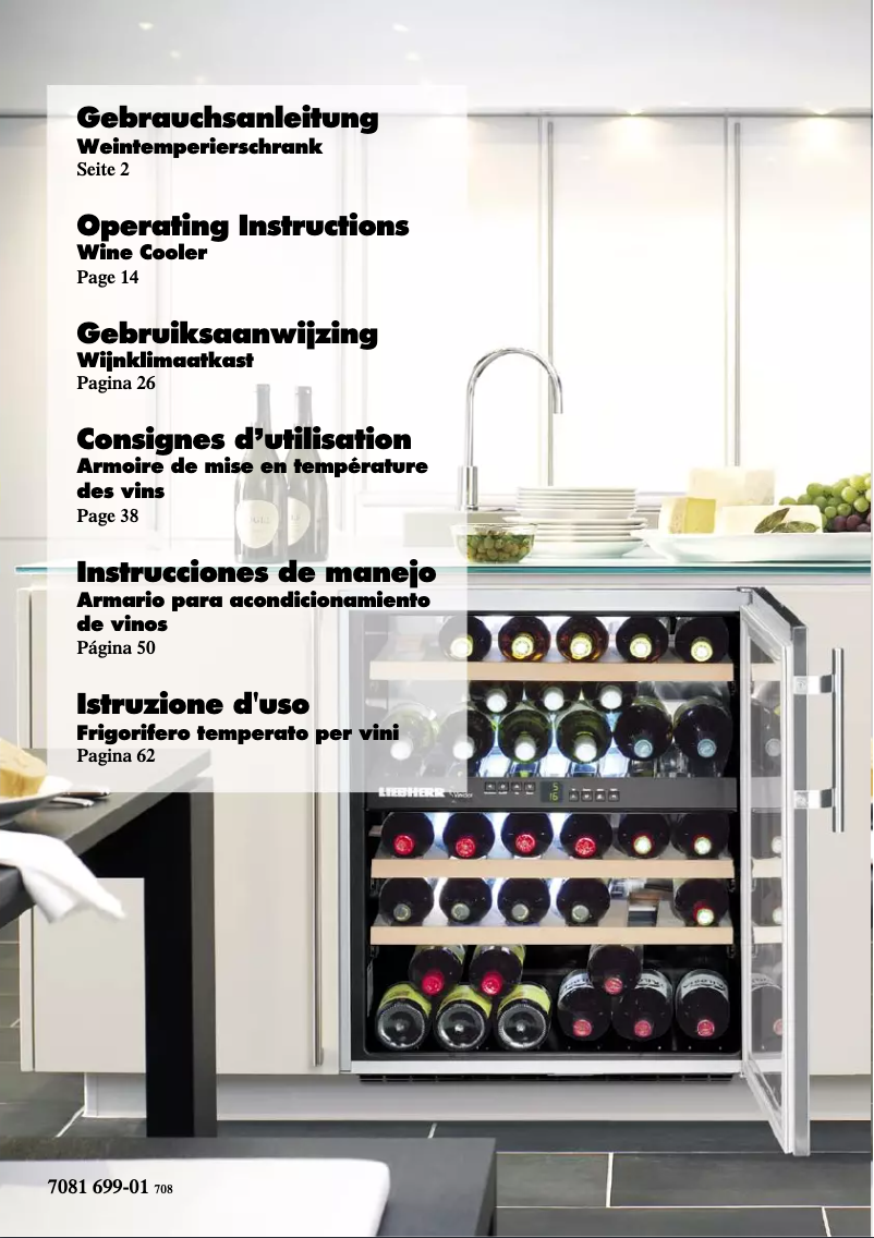 Page 1 de la notice Manuel utilisateur Liebherr WTUes 1653