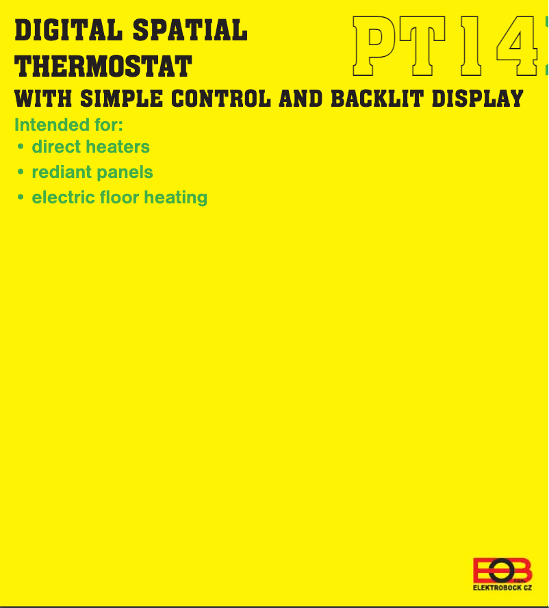 Image de la première page du manuel de l'appareil PT14