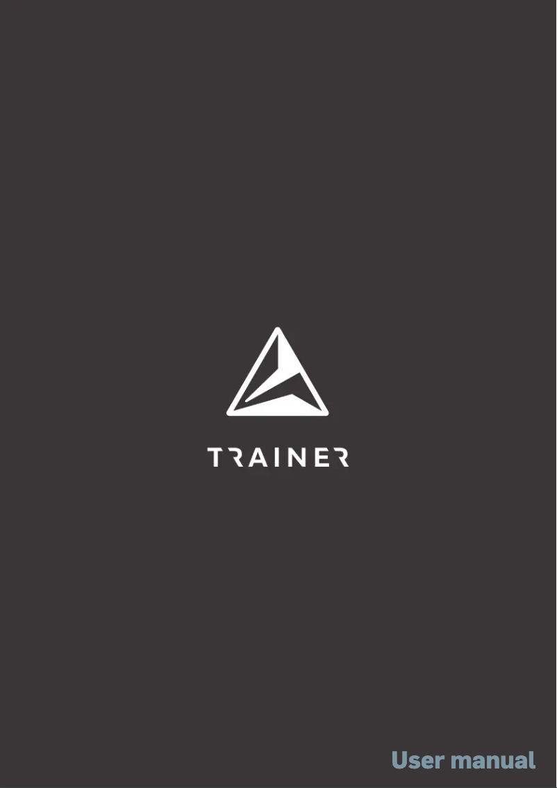 Page 1 de la notice Manuel utilisateur Trainer TH100
