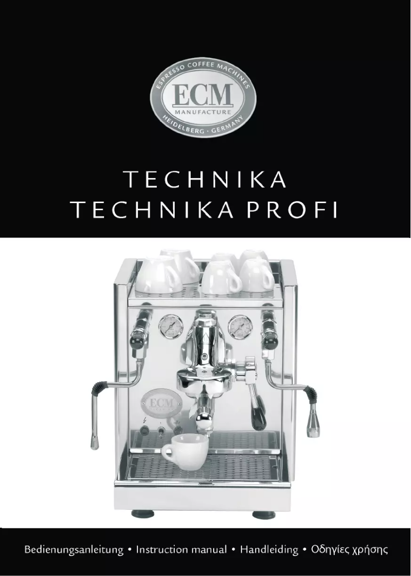 Page n°1 - Manuel utilisateur ECM Technika