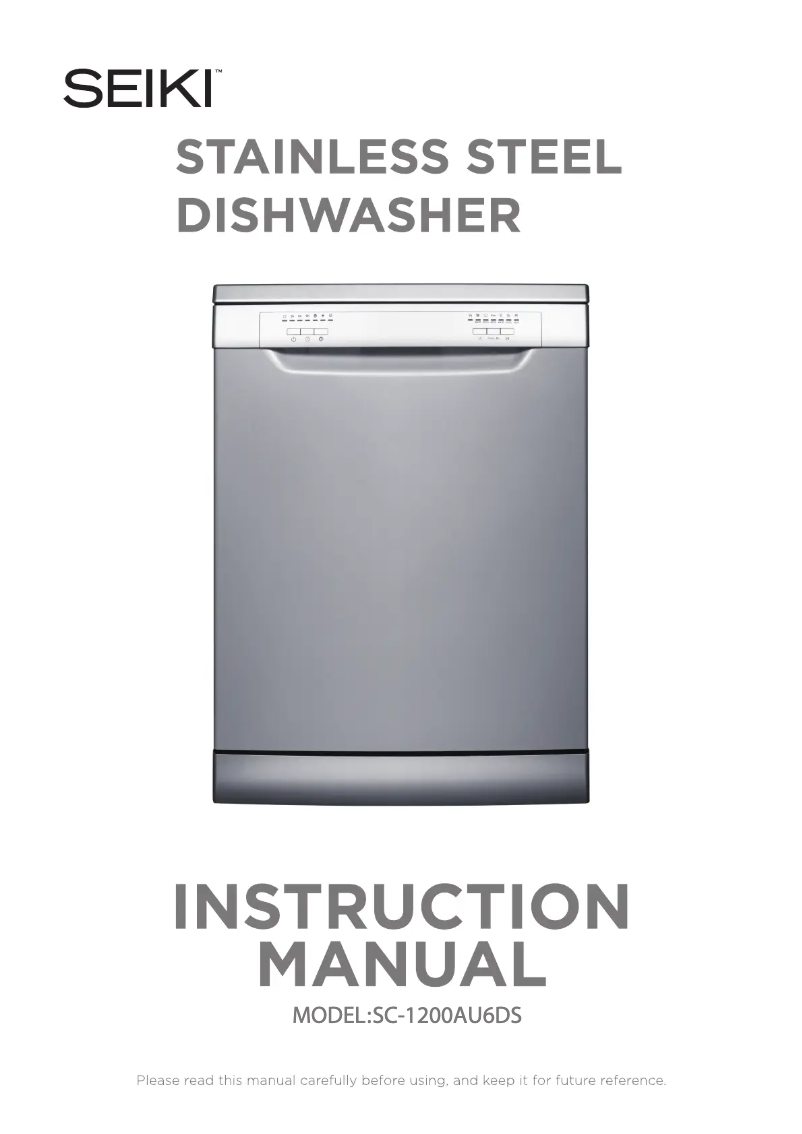 Image de la première page du manuel de l'appareil SC-1200AU6DS