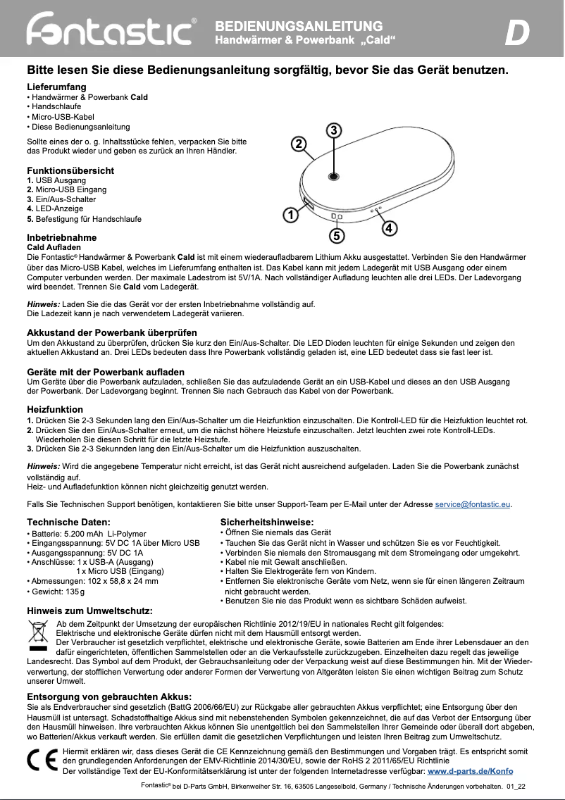 Image de la première page du manuel de l'appareil Cald
