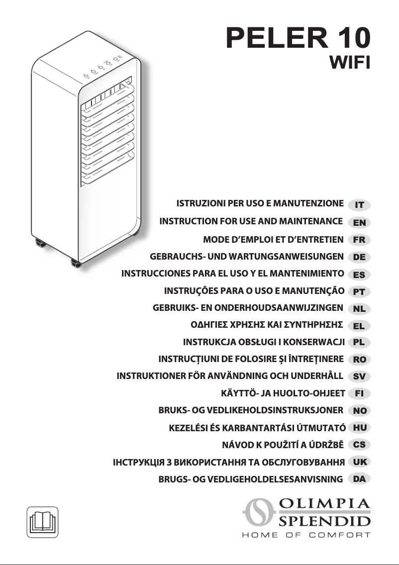 Page 1 de la notice Manuel utilisateur Olimpia Splendid Pelèr 10 WiFi