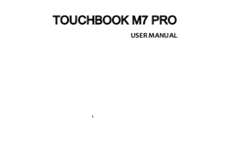 Image de la première page du manuel de l'appareil Touchbook M7 PRO