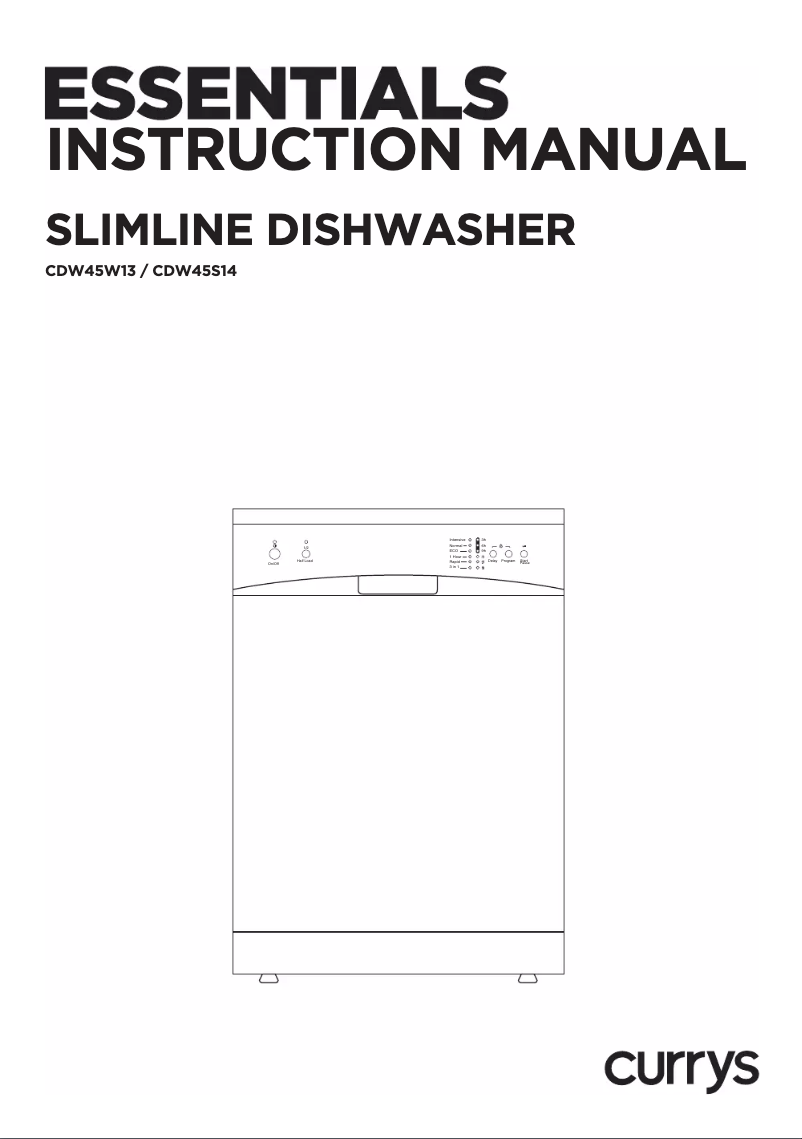 Page 1 de la notice Manuel utilisateur Currys Essentials CDW45S14