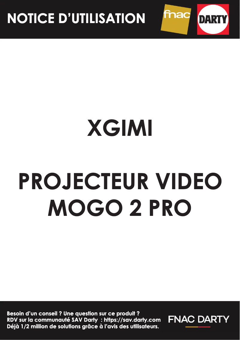 Page n°1 - Manuel utilisateur XGIMI MoGo