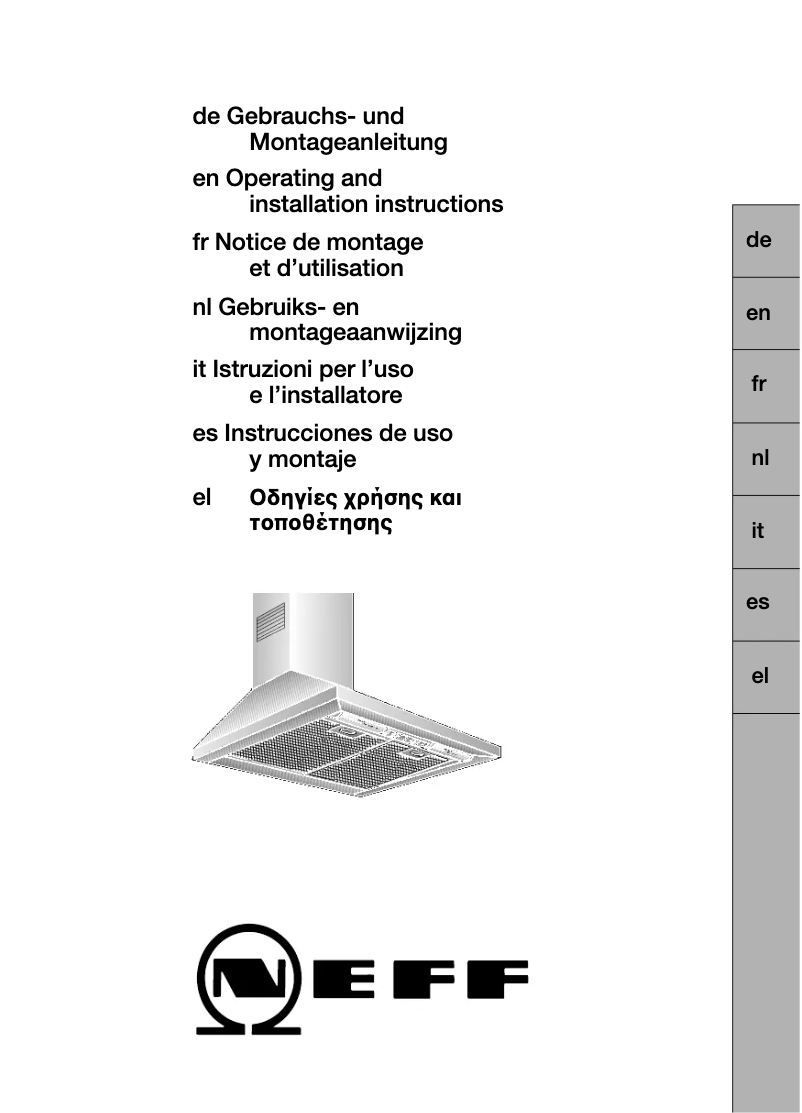Page n°1 - Manuel utilisateur Neff D69B20N0