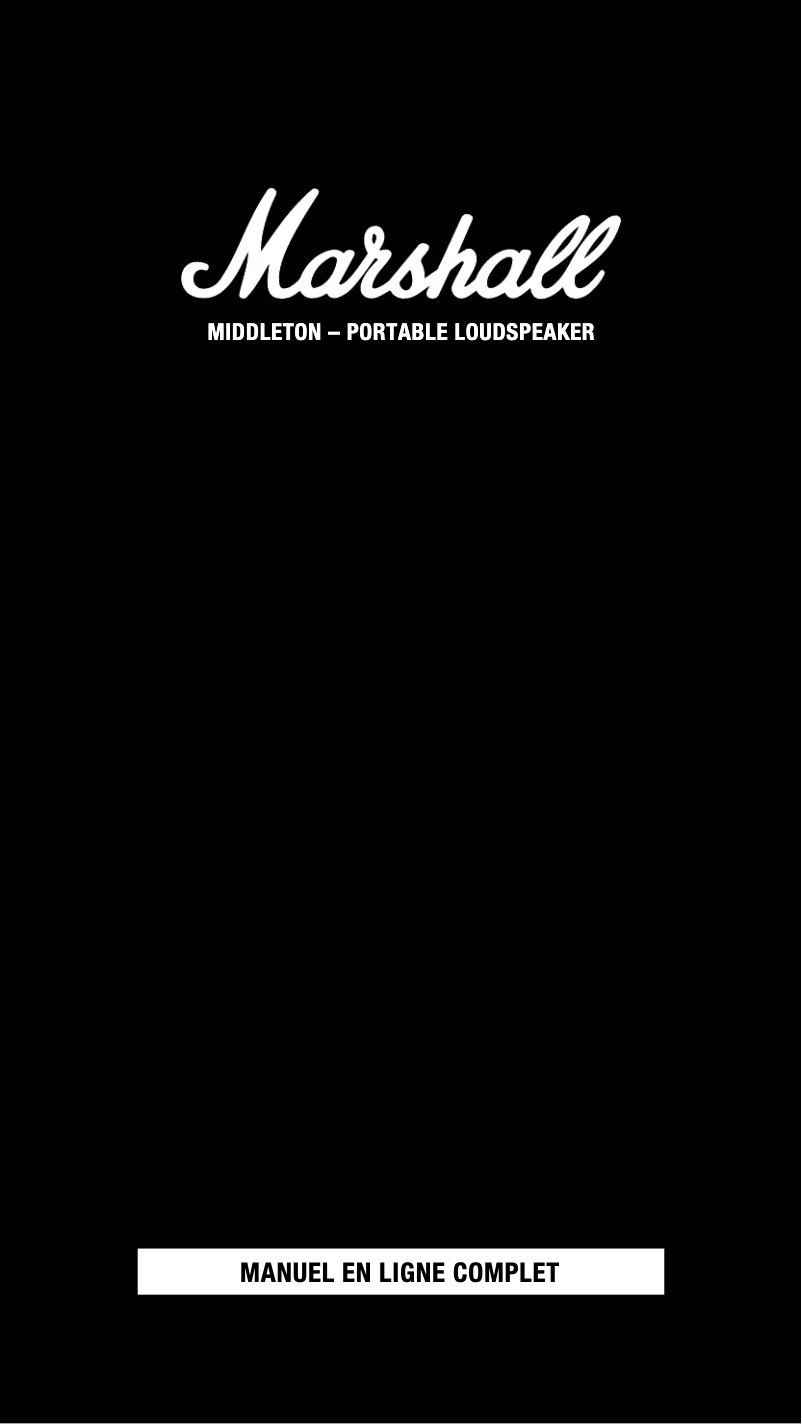 Página 1 del manual Manual de usuario Marshall Middleton