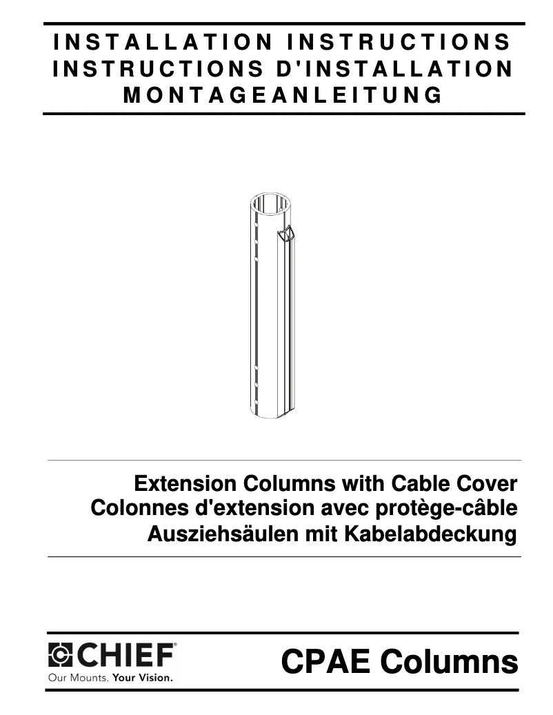 Imagen de la primera página del manual del dispositivo CPAE030B