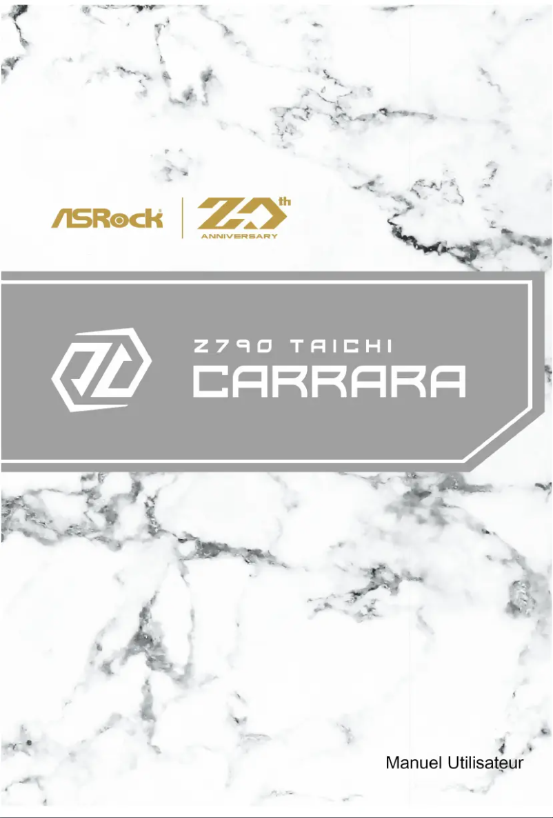 Image de la première page du manuel de l'appareil Z790 Taichi Carrara