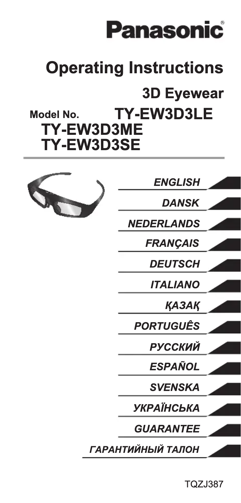 Página 1 del manual Manual de usuario Panasonic TY-EW3D3S