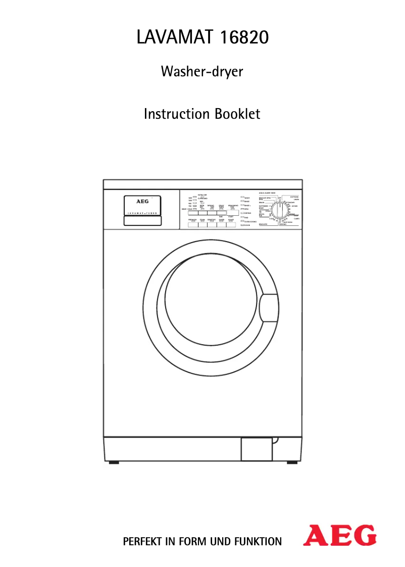 Image de la première page du manuel de l'appareil L 16820