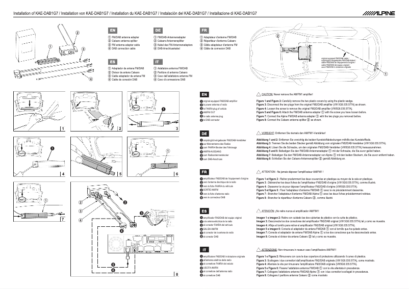 Image de la première page du manuel de l'appareil KAE-DAB1G7