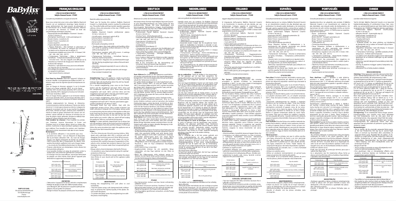 Page 1 de la notice Manuel utilisateur BaByliss iPro 235 XL Intense Protect