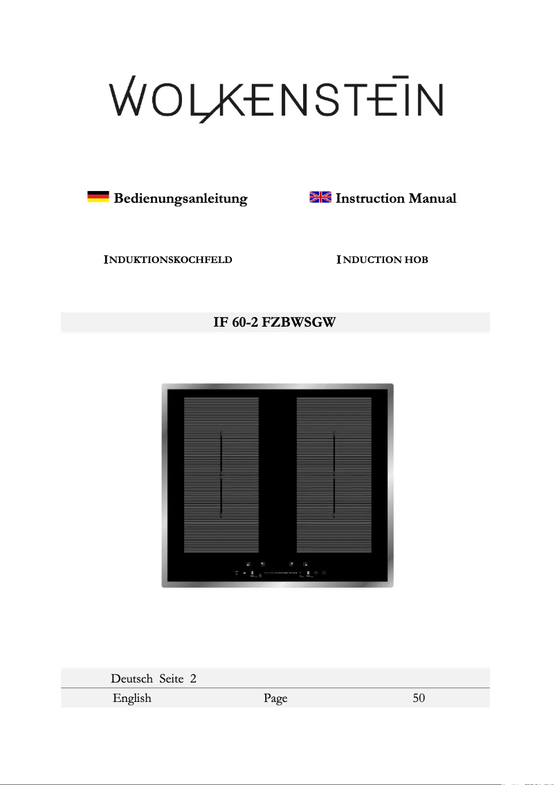 Image de la première page du manuel de l'appareil IF60-2FZBWSGW