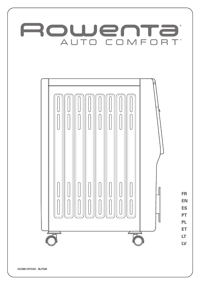 Página 1 del manual Manual de usuario Rowenta BU7500