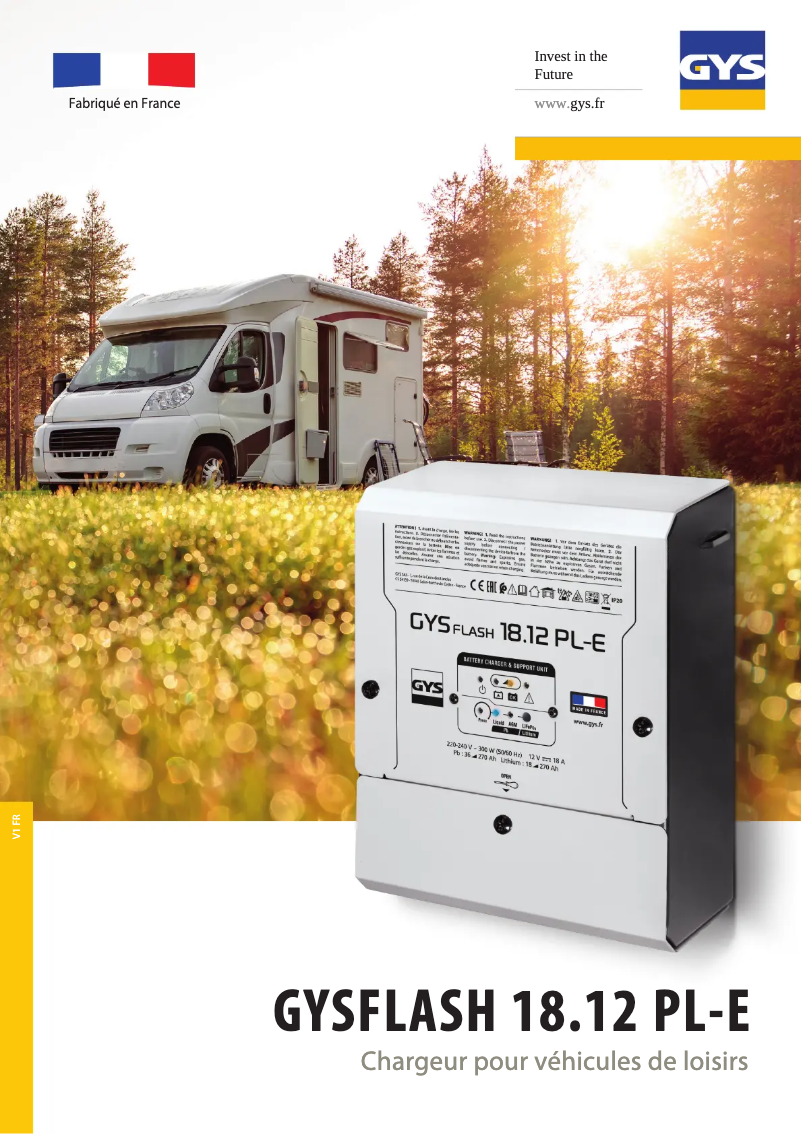 Page 1 de la notice Brochure GYS Gysflash 18.12 Pl-E