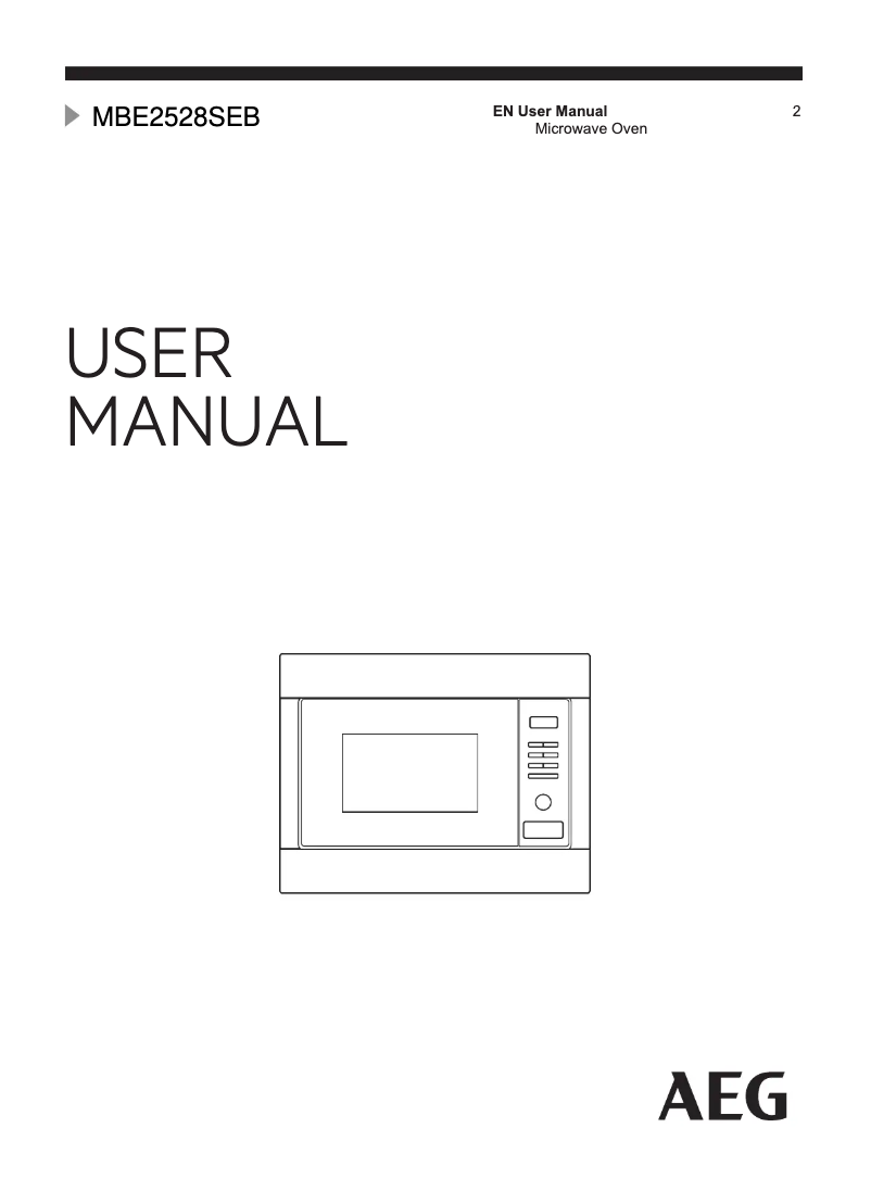 Página 1 del manual Manual de usuario AEG MBE2528SEB
