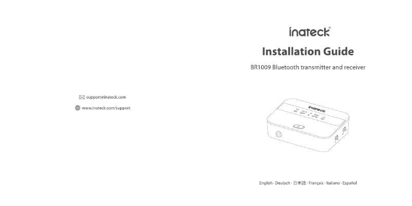 Page n°1 - Manuel utilisateur Inateck BR1009