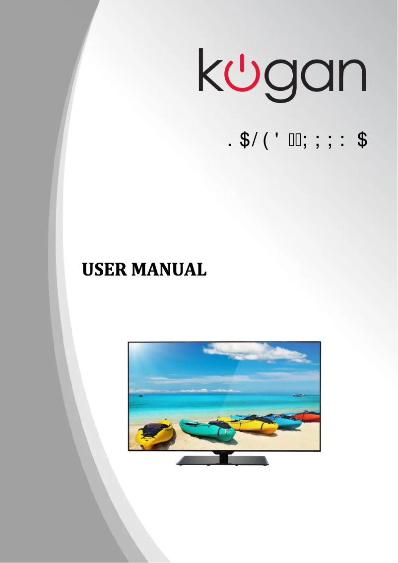 Page n°1 - Manuel utilisateur Kogan KALED55XXXWA