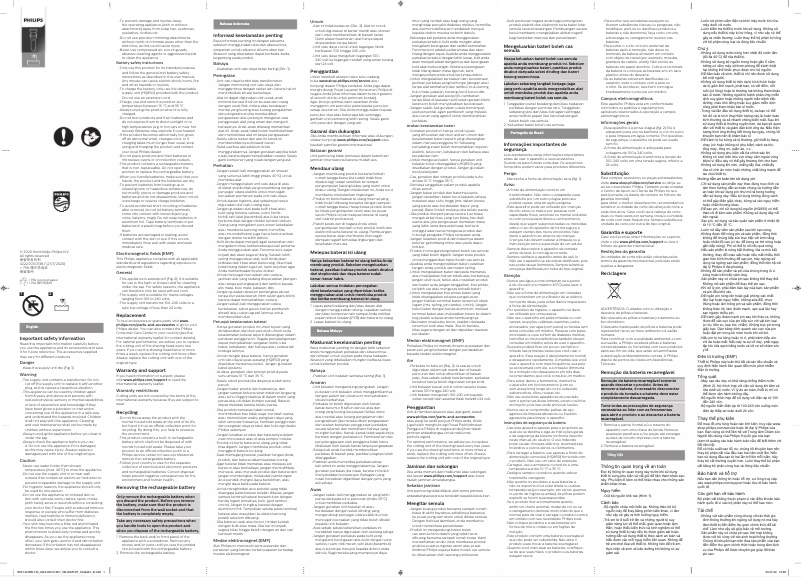 Image de la première page du manuel de l'appareil SatinShave Advanced BRL140