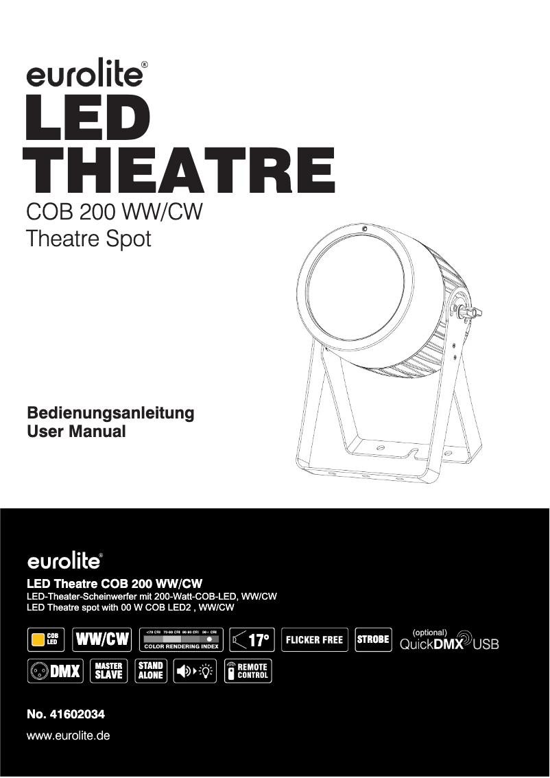 Image de la première page du manuel de l'appareil LED Theatre