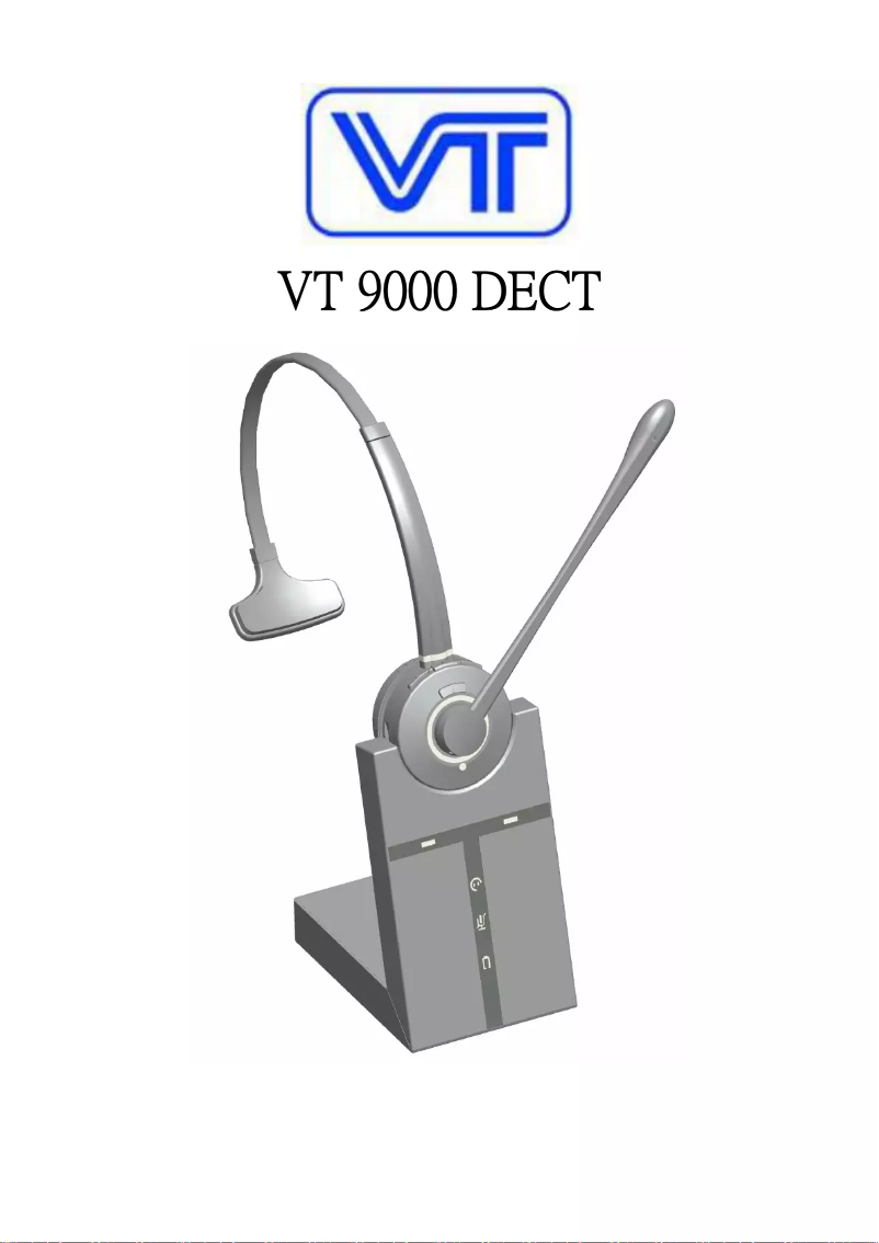 Page 1 de la notice Manuel utilisateur VT VT 9000 DECT