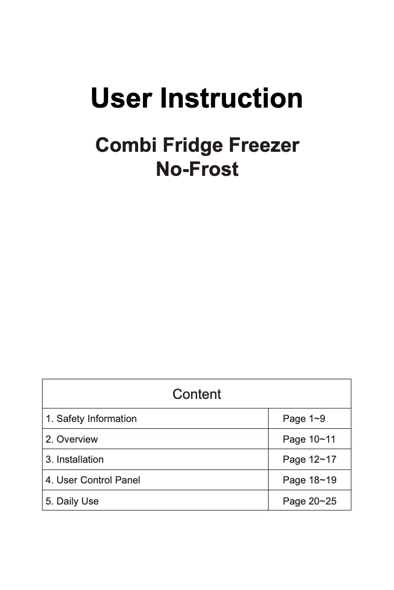 Página 1 del manual Manual de usuario Hoover HOCH1T518FWK