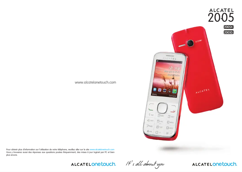 Page n°1 - Manuel utilisateur Alcatel 20.05