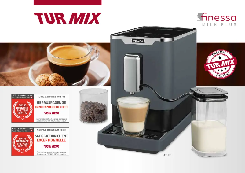 Image de la première page du manuel de l'appareil Finessa Milk Plus