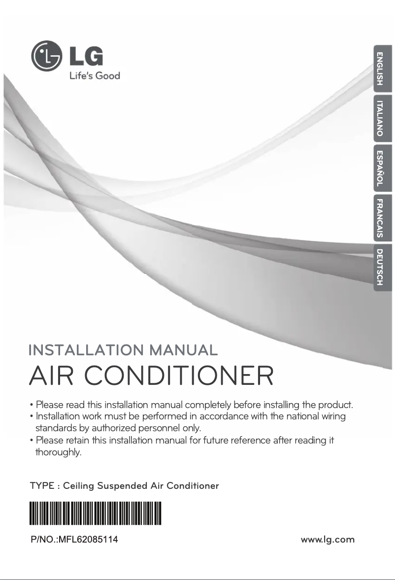 Page n°1 - Guide d'installation LG UV42