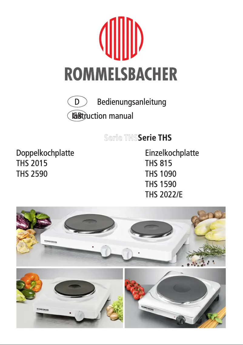 Page n°1 - Manuel utilisateur Rommelsbacher THS 815