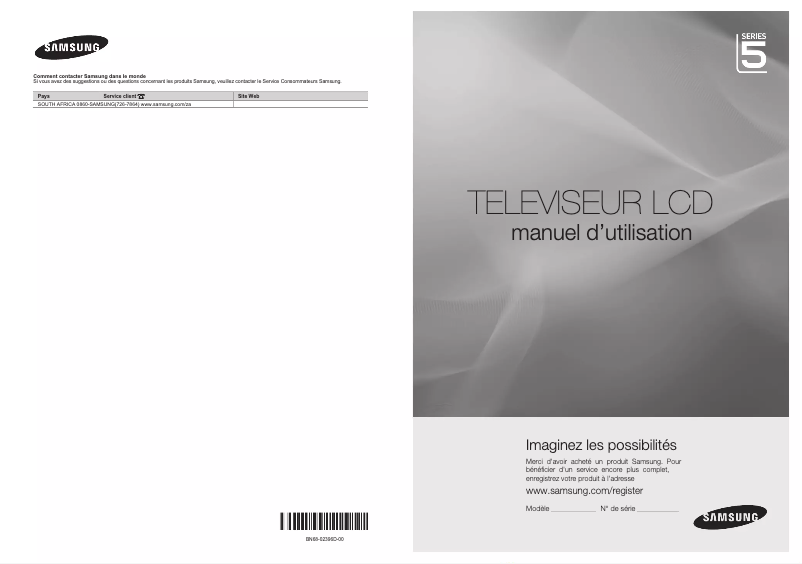 Page n°1 - Manuel utilisateur Samsung LE40B530P7W