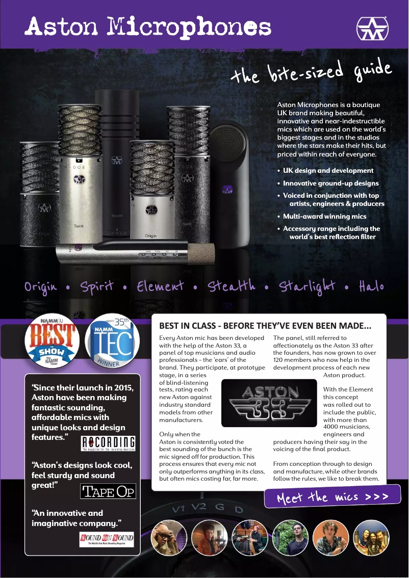 Page n°1 - Manuel utilisateur Aston Halo Shadow