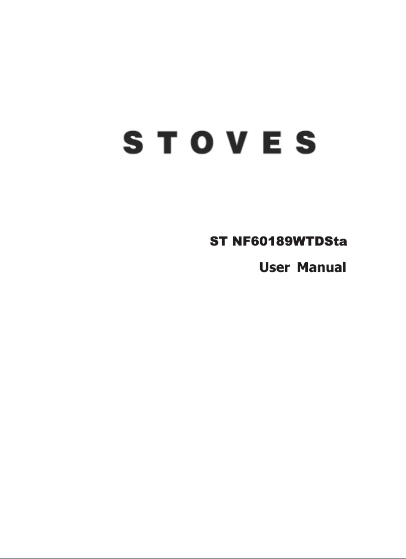 Page 1 de la notice Manuel utilisateur Stoves NF60189WTD