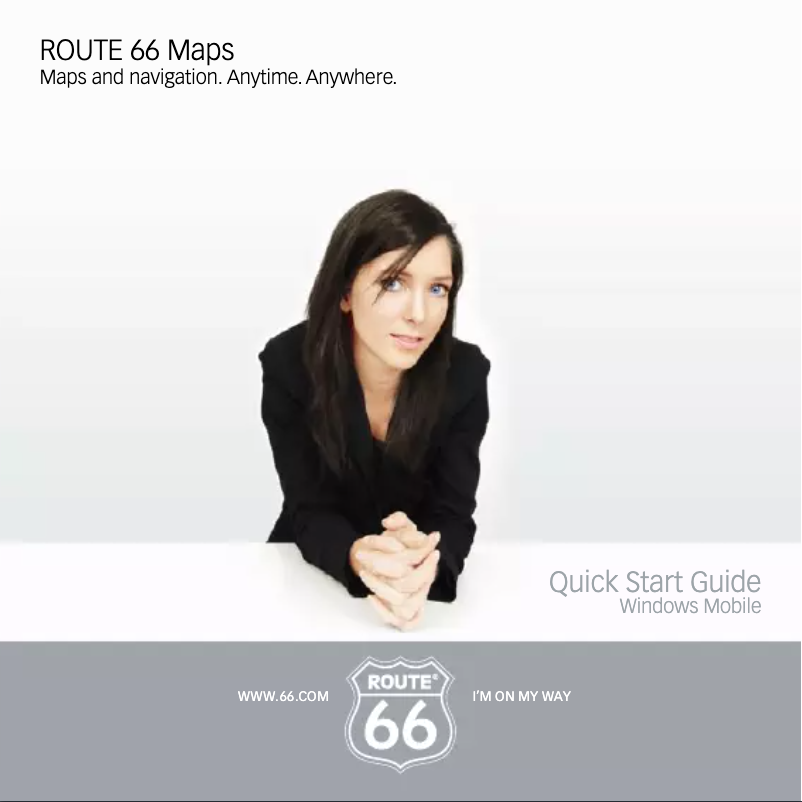 Page n°1 - Manuel utilisateur Route 66 Maps Windows Mobile