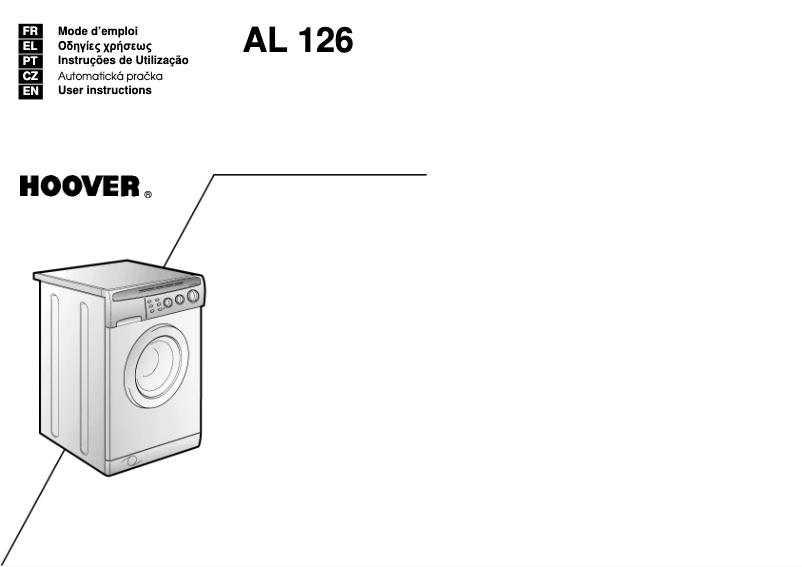 Page n°1 - Manuel utilisateur Hoover AL 126 11