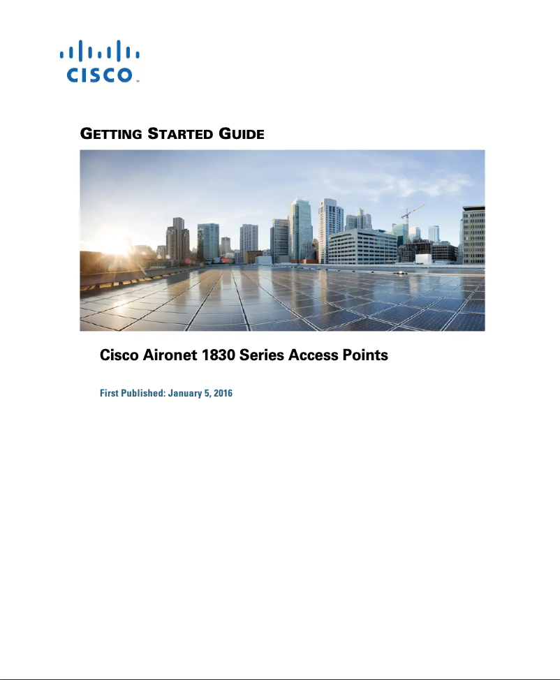 Page 1 de la notice Manuel utilisateur Cisco Aironet 1830