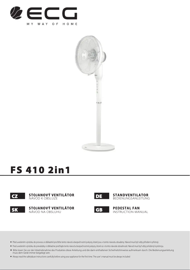 Page n°1 - Manuel utilisateur ECG FS 410