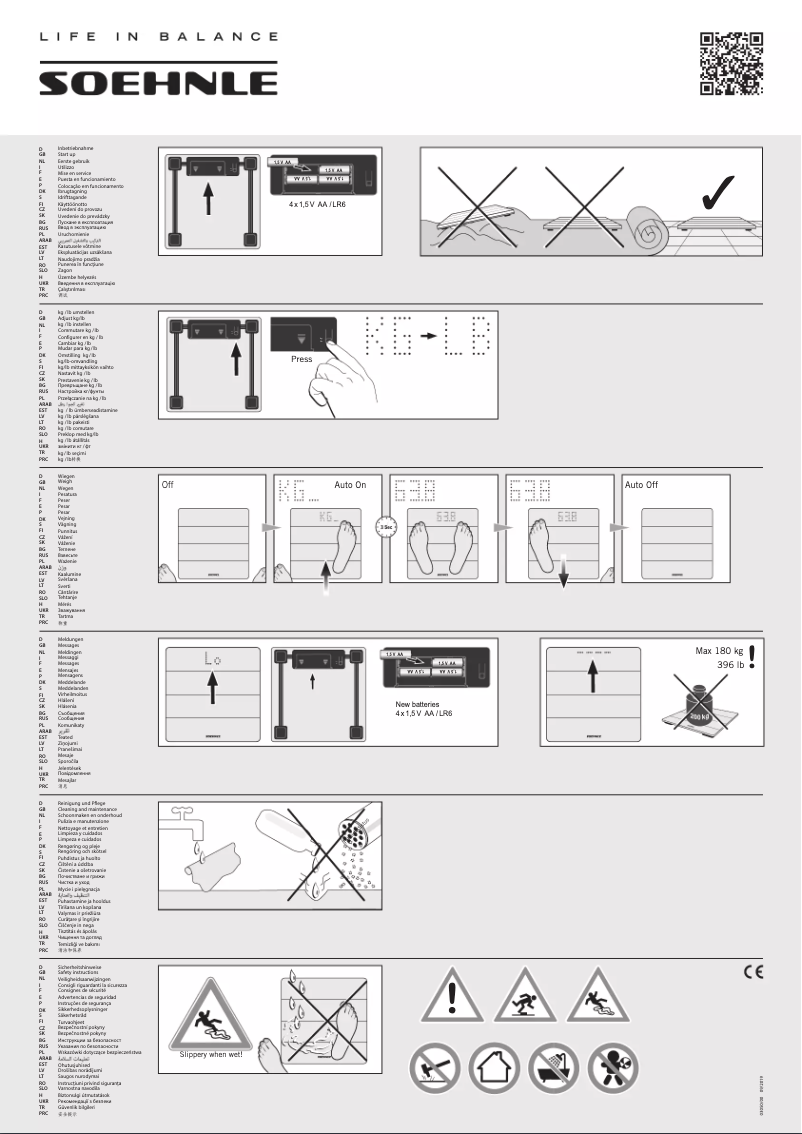 Image de la première page du manuel de l'appareil Style Sense Bamboo Magic 63880