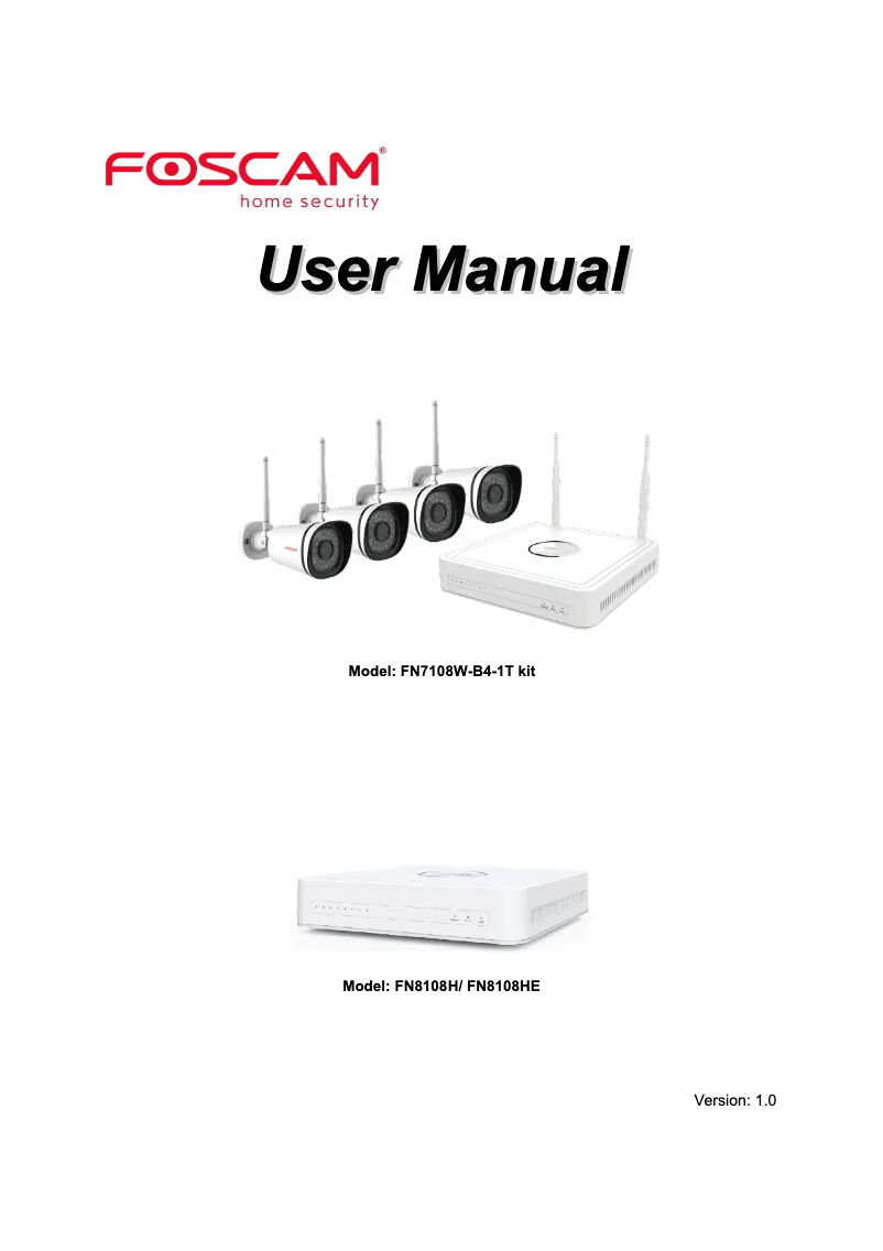 Image de la première page du manuel de l'appareil FI9910W