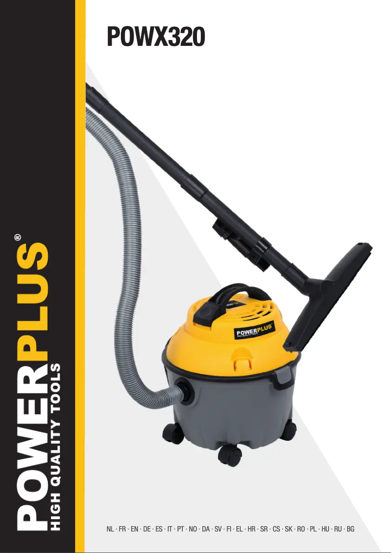 Image de la première page du manuel de l'appareil POWX320