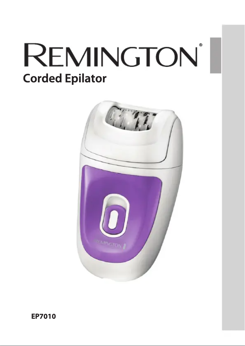 Image de la première page du manuel de l'appareil EP7010