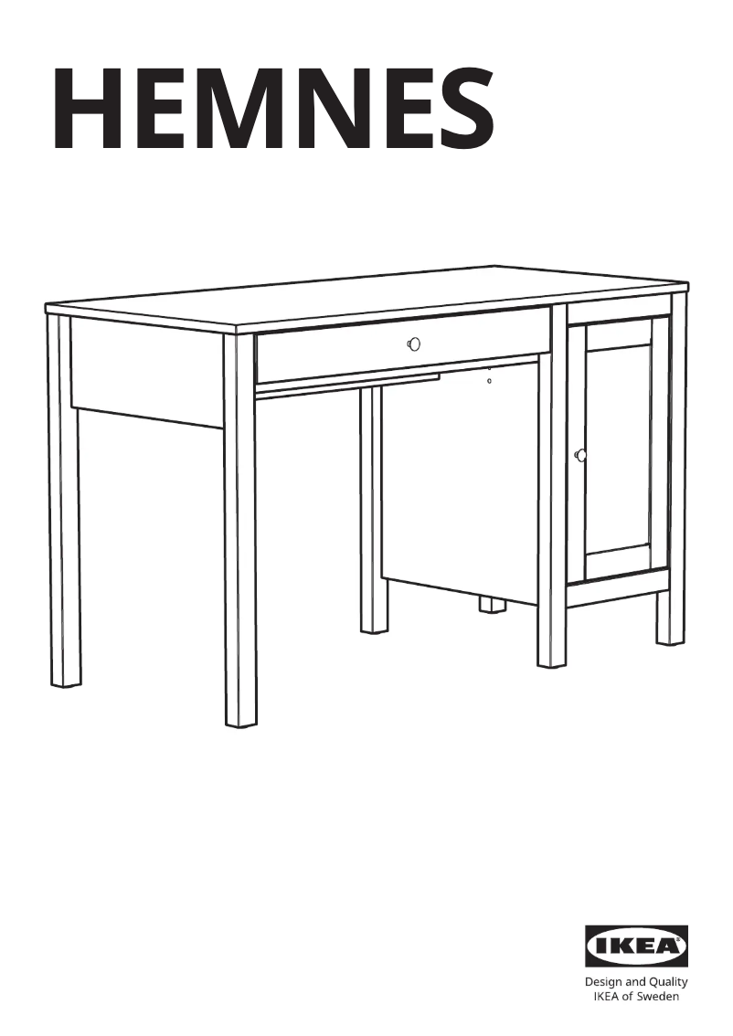 Image de la première page du manuel de l'appareil HEMNES 403.397.92